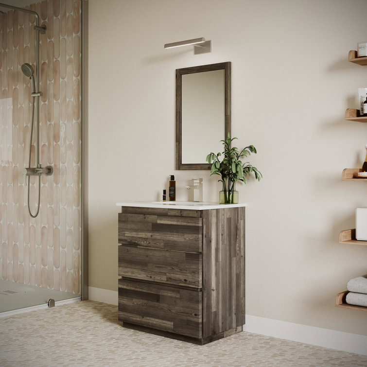 Formosa 30'' Brown Quartz Top Single Vanity