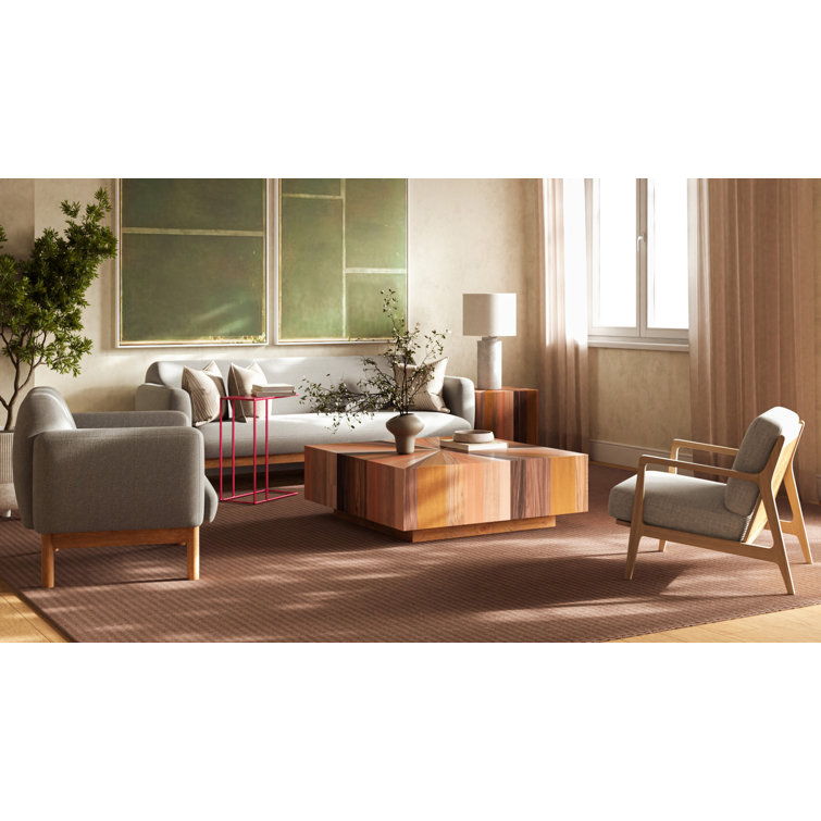 Teal Metal Slim Base Rectangular End Table
