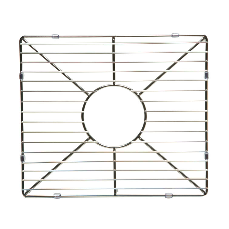 Stainless Steel Kitchen Sink Grid with Center Drain Opening