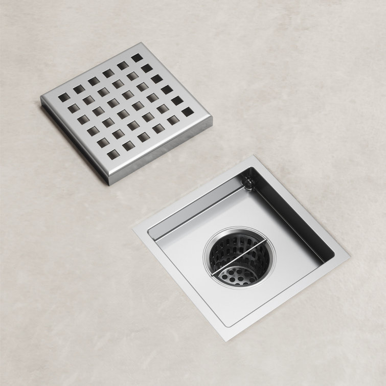 VIGO Elan Square Chrome Shower Drain