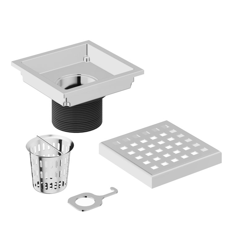 VIGO Elan Square Chrome Shower Drain
