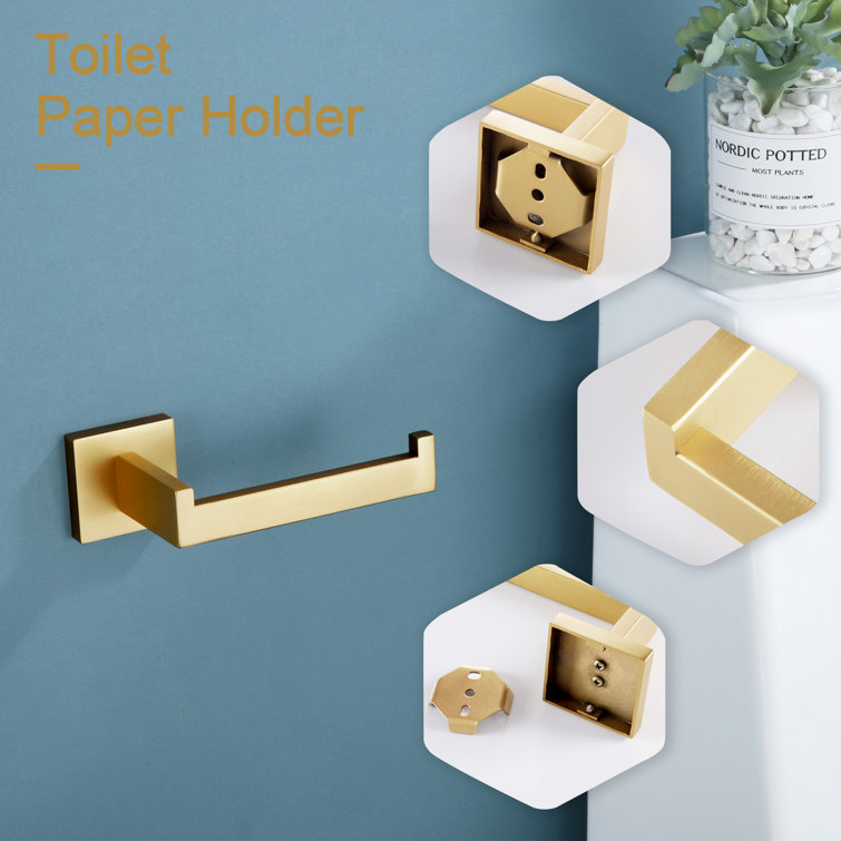 Matte Black Stainless Steel Wall Mounted Toilet Paper Holder