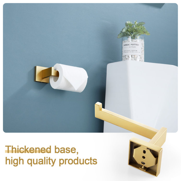 Matte Black Stainless Steel Wall Mounted Toilet Paper Holder