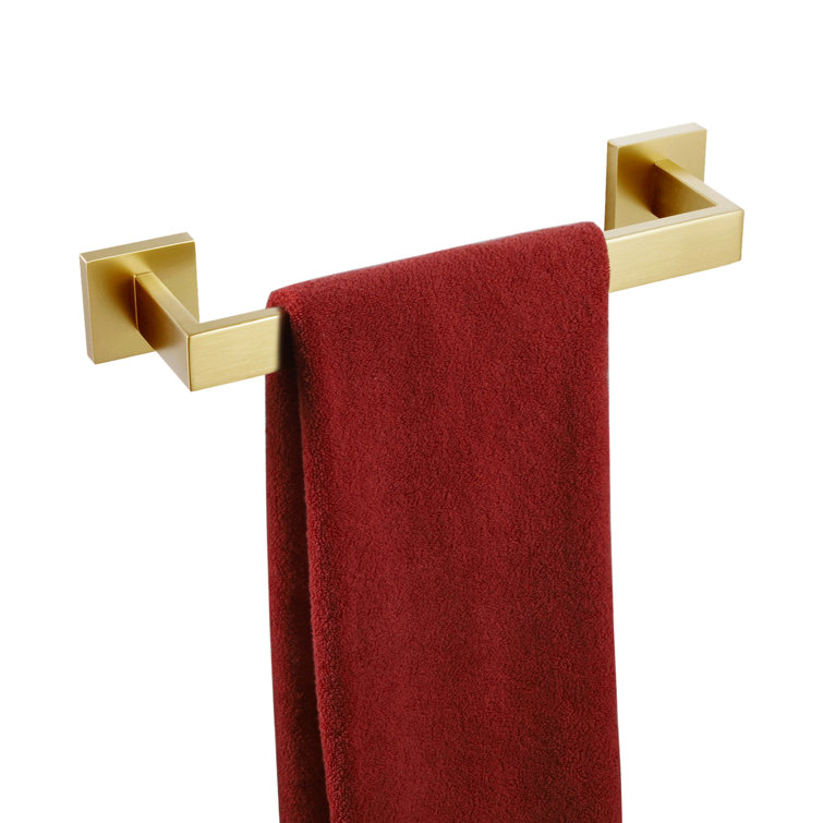 Brushed Gold Stainless Steel 12" Wall Mounted Towel Bar
