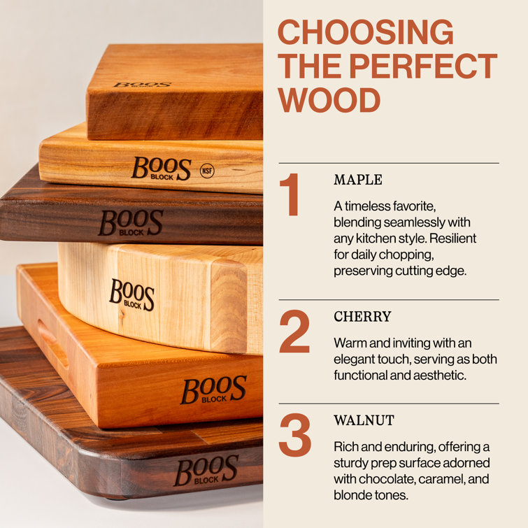 Small Rectangular Maple Wood Reversible Chopping Block