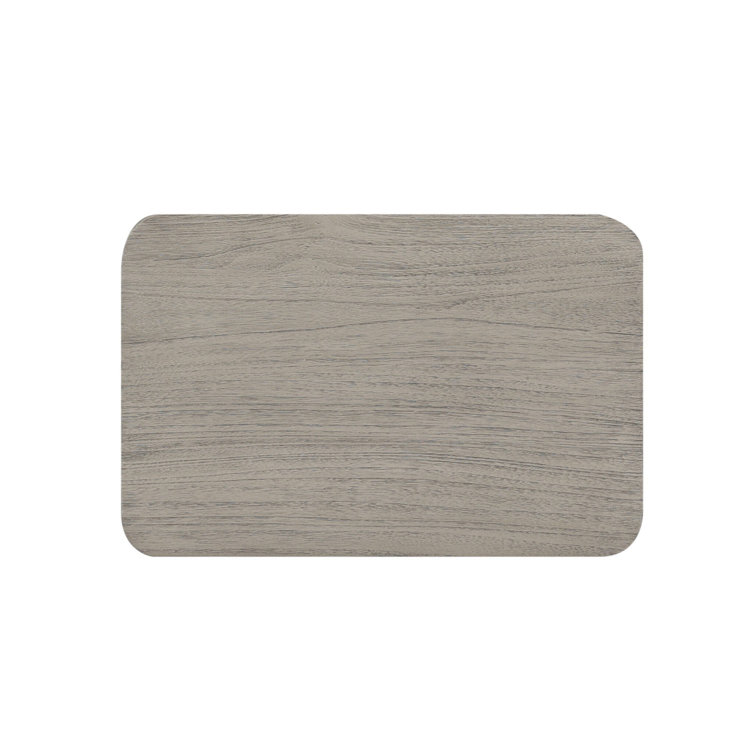 Weathered Gray Teak Outdoor Accent Stool