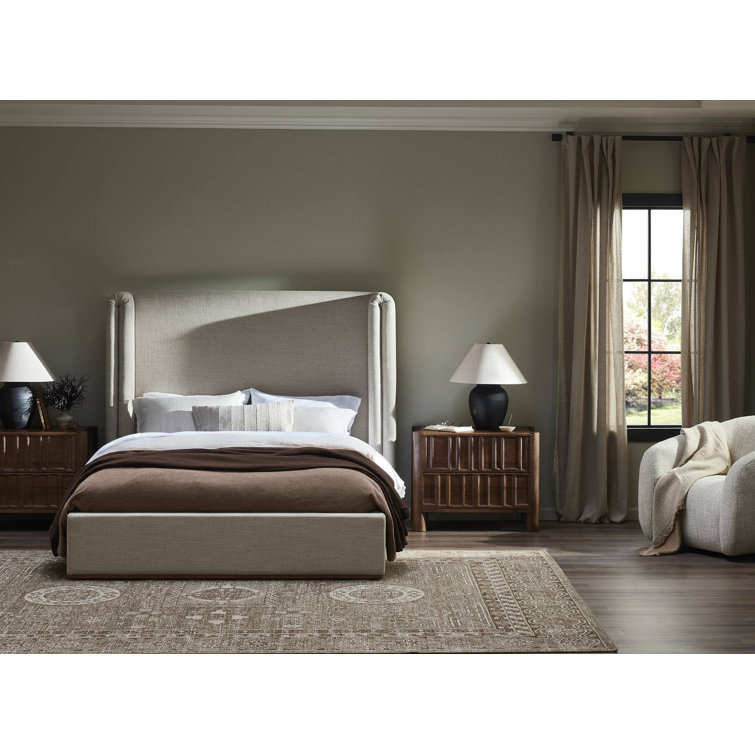 Black Terra Cotta Table Lamp with Linen Shade