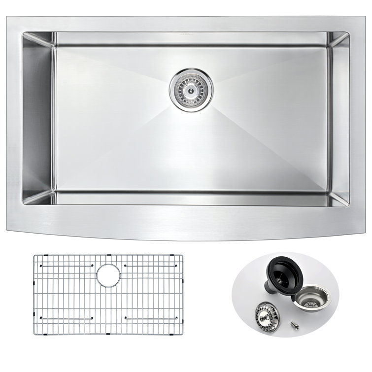 Elysian 36'' Stainless Steel Farmhouse Kitchen Sink