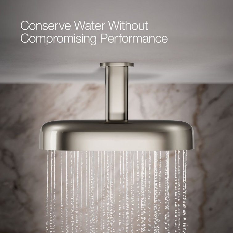 Vibrant Polished Nickel Ceiling Mounted Rain Shower Head