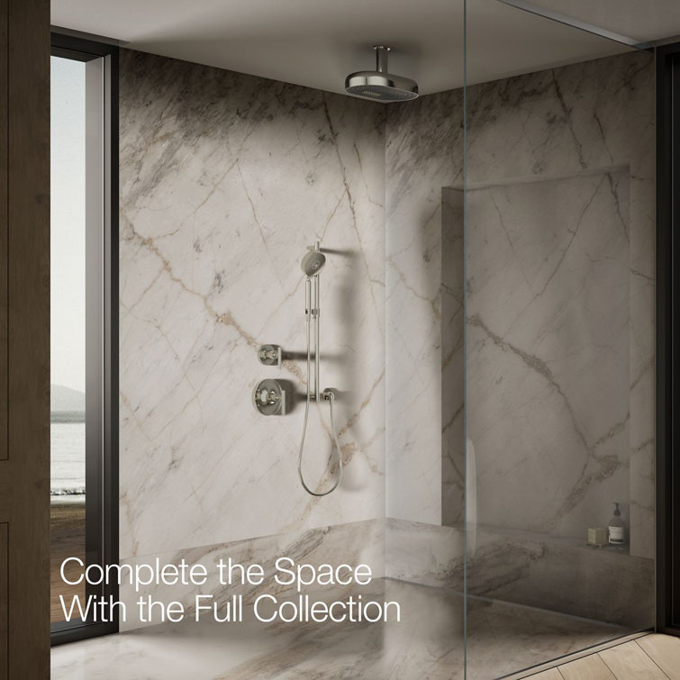 Vibrant Polished Nickel Ceiling Mounted Rain Shower Head