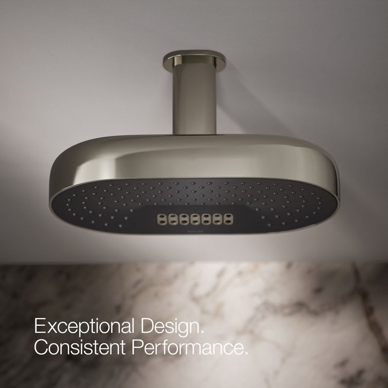 Vibrant Polished Nickel Ceiling Mounted Rain Shower Head