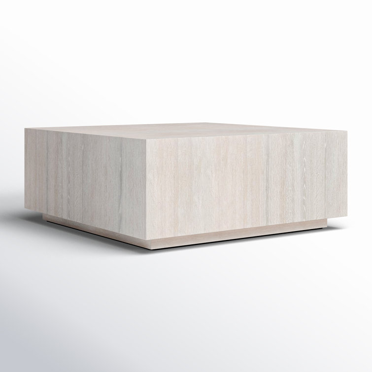 Layne 42" White Wash Oak Square Coffee Table