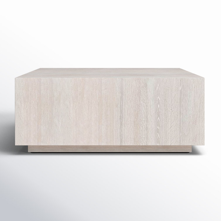 Layne 42" White Wash Oak Square Coffee Table