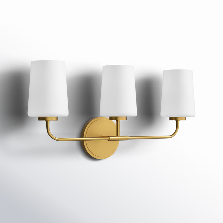 Heritage Brass 3-Light Etched Opal Dimmable Vanity Light