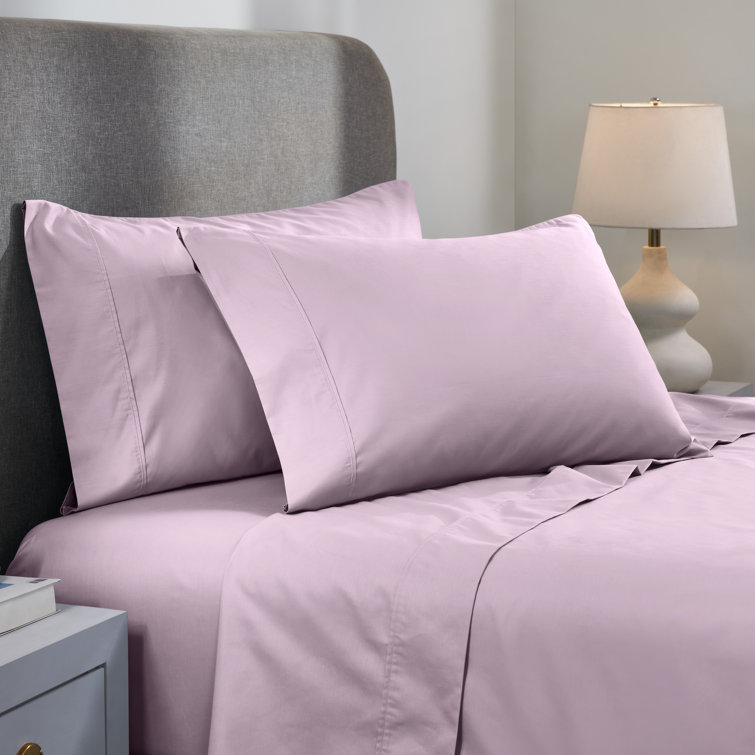Lilac California King Cotton Blend Deep Pocket Sheet Set