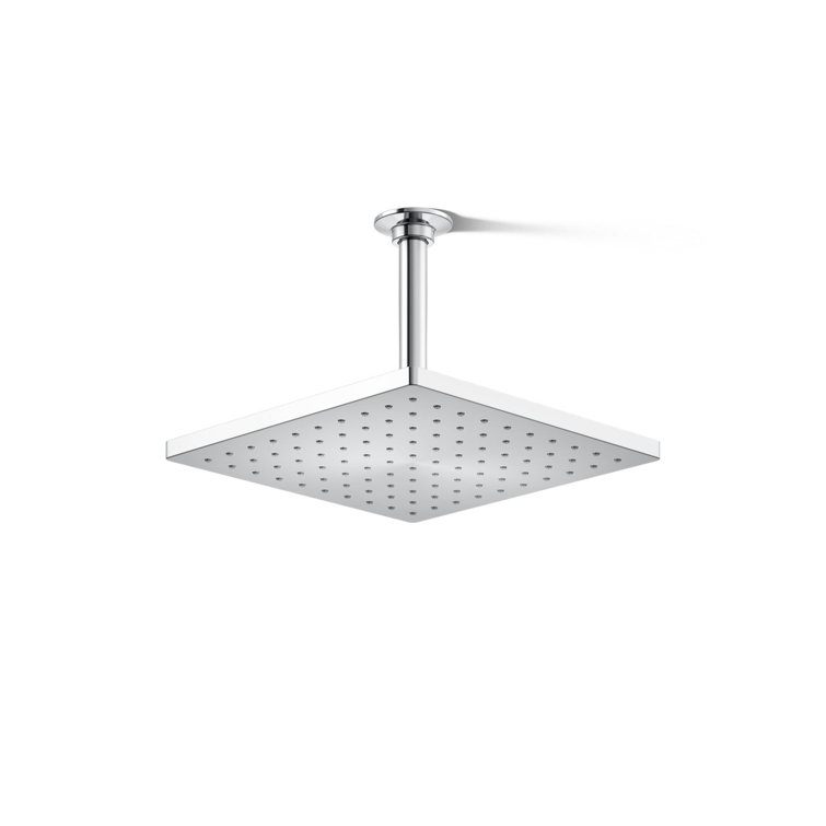 Polished Chrome 10" Square Rain Showerhead