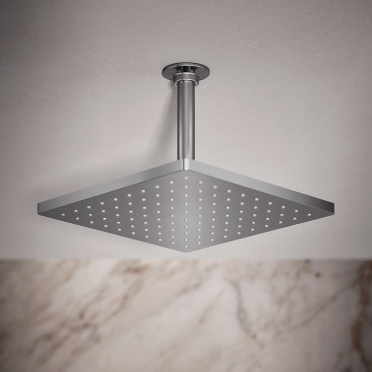 Polished Chrome 10" Square Rain Showerhead