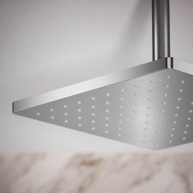 Polished Chrome 10" Square Rain Showerhead