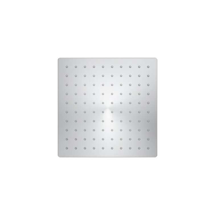 Polished Chrome 10" Square Rain Showerhead