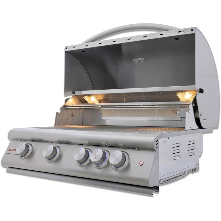 Blaze Premium 32-Inch Built-In Stainless Steel Gas Grill with Rotisserie