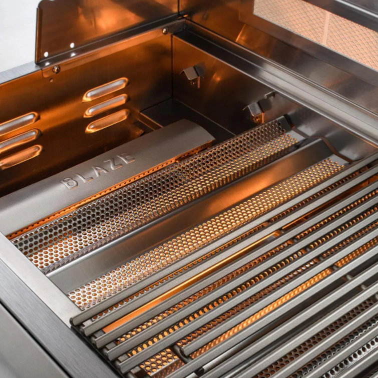 Blaze Premium 32-Inch Built-In Stainless Steel Gas Grill with Rotisserie