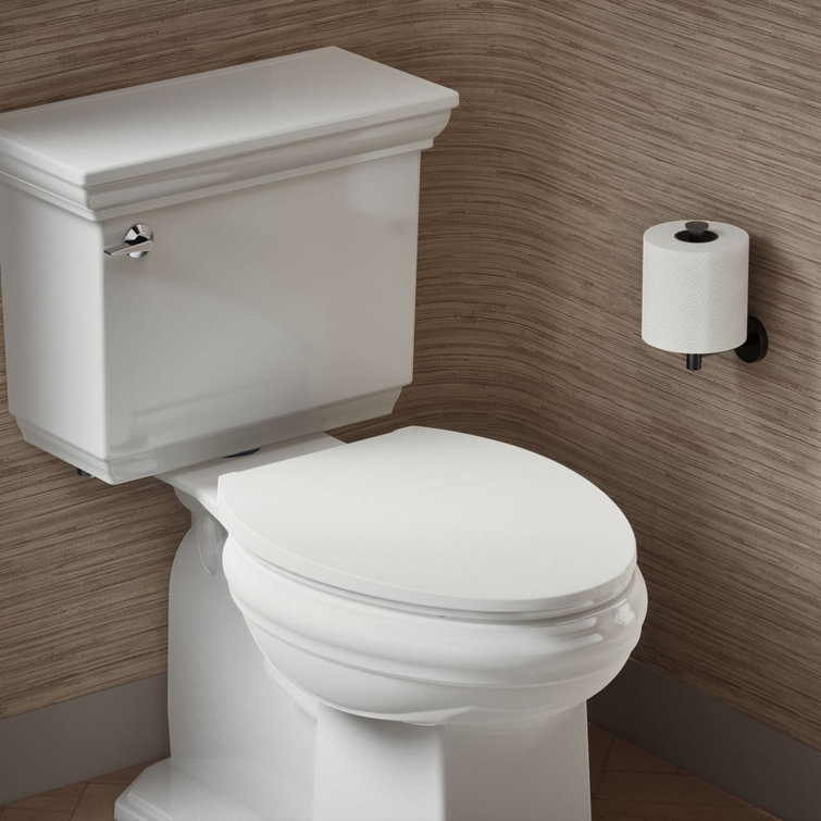 White Quiet-Close Elongated Toilet Seat with ReadyLatch