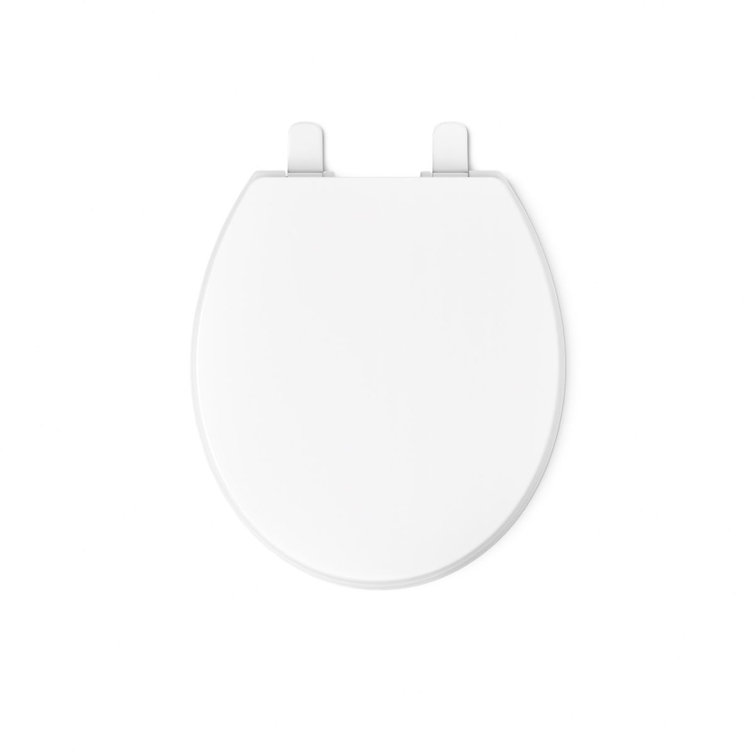 Kohler White Round Slow-Close Plastic Toilet Seat