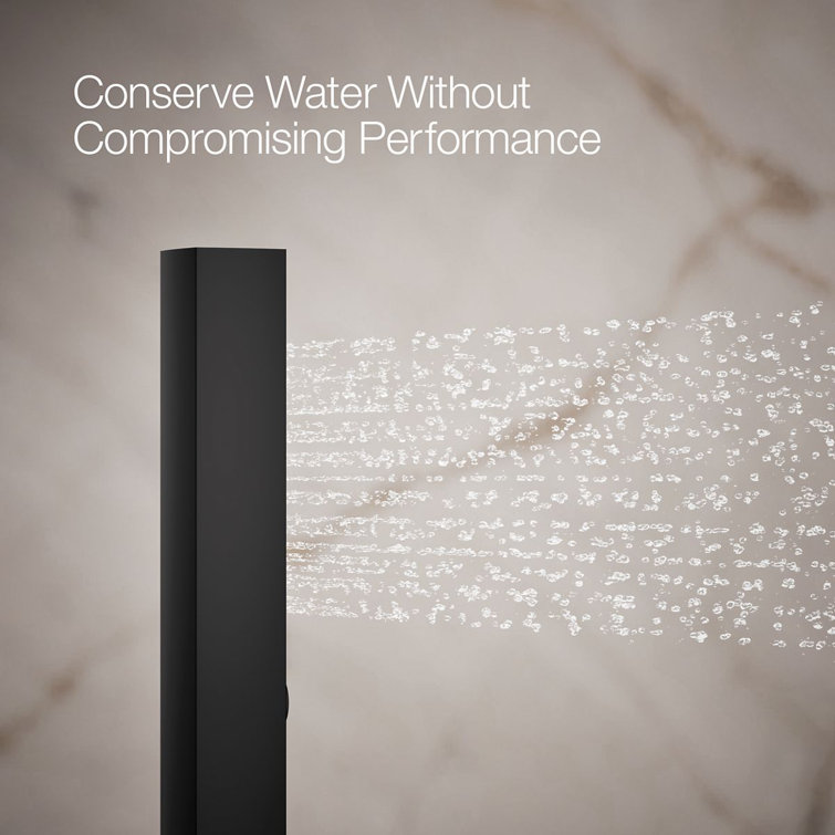 Matte Black Square Multi-Function Handheld Shower Head
