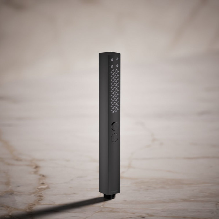 Matte Black Square Multi-Function Handheld Shower Head