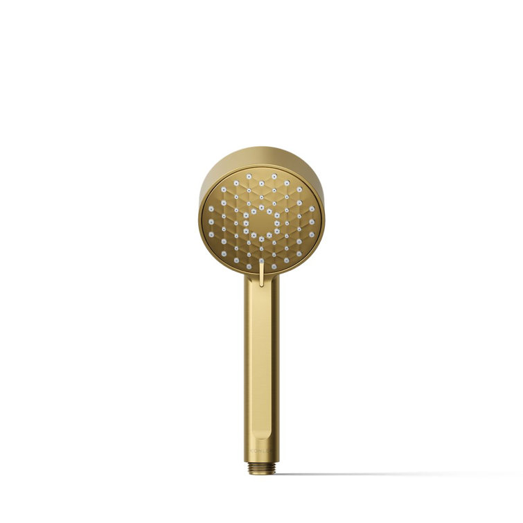 Vibrant Brushed Moderne Brass Wall Mounted Handheld Shower