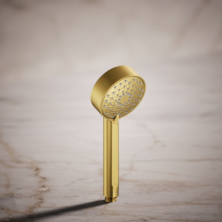 Vibrant Brushed Moderne Brass Wall Mounted Handheld Shower