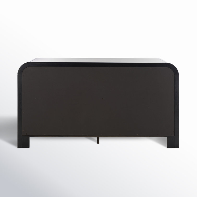 Liabella Black and Gold 6-Drawer Double Dresser