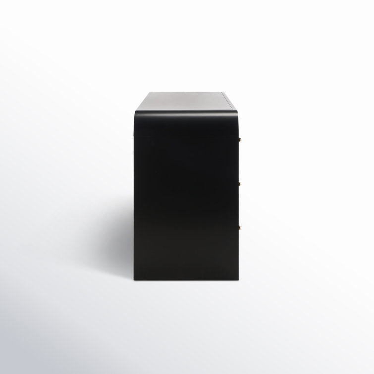 Liabella Black and Gold 6-Drawer Double Dresser