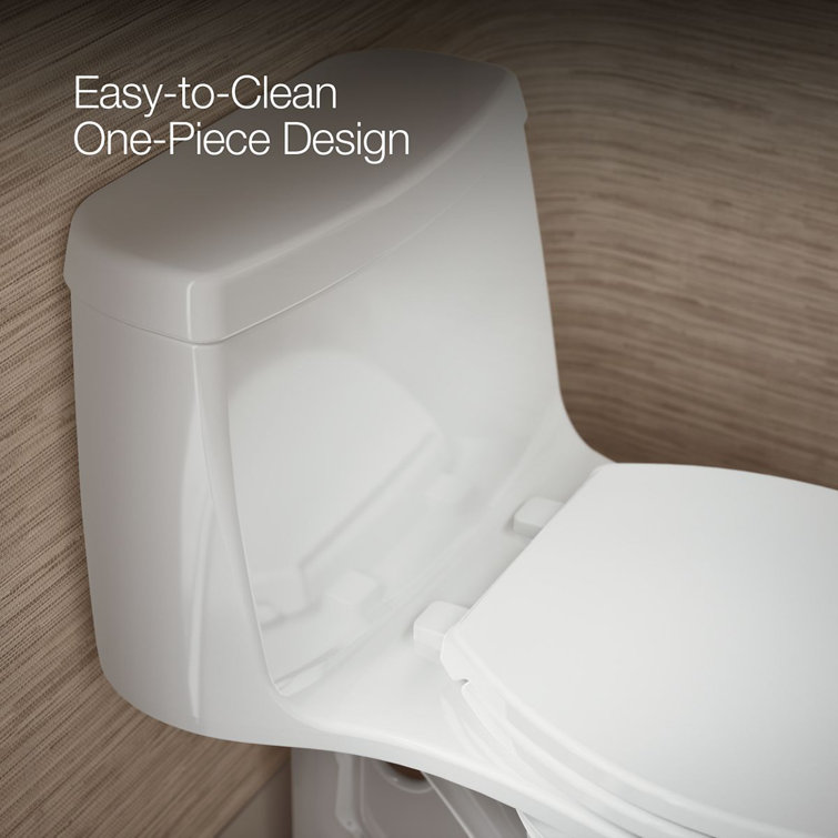 Santa Rosa White Compact Elongated One-Piece Toilet