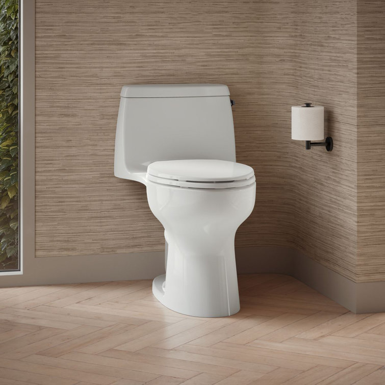 Santa Rosa White Compact Elongated One-Piece Toilet