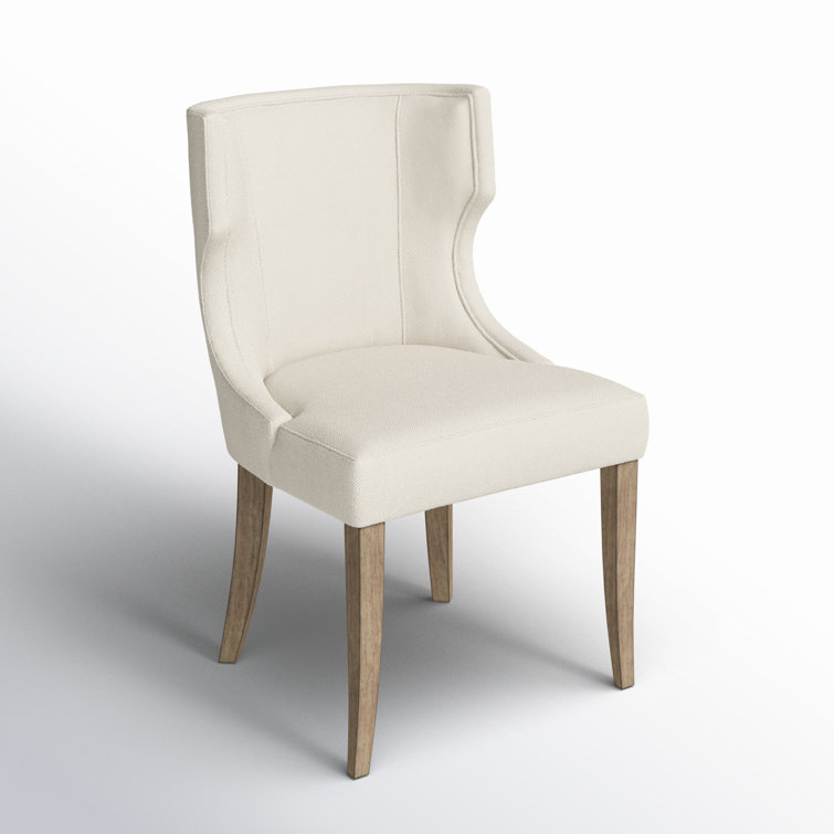 Gray Upholstered Traditional Wood Side Chair