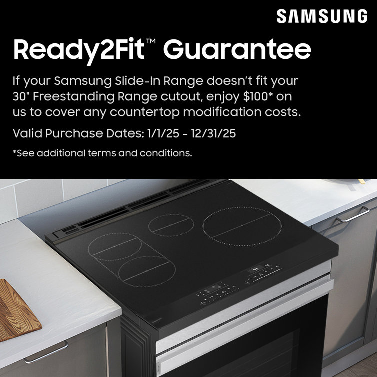 Samsung 6.0 cu. ft. Stainless Steel Smart Slide-In Gas Range