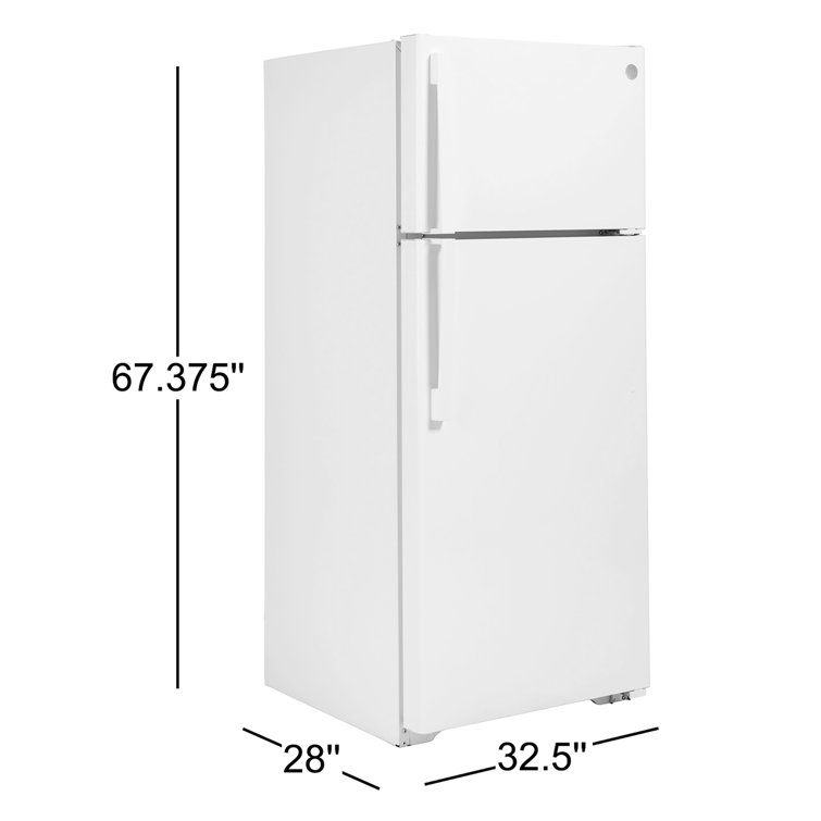 Black 28'' Smart Energy Star Top-Freezer Refrigerator