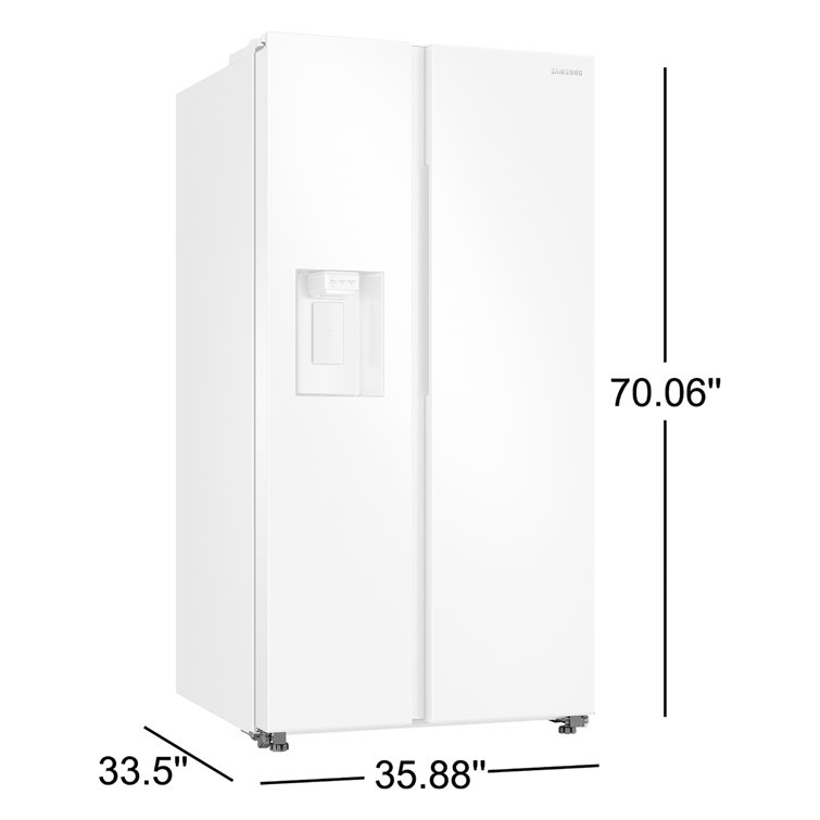 27.4 cu. ft. Stainless Steel Side-by-Side Refrigerator with Ice Maker