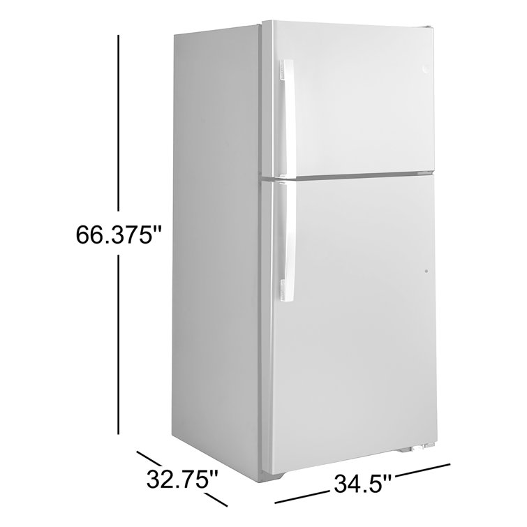 Black 21.9 Cu. Ft. Smart Energy Star Top Freezer Refrigerator