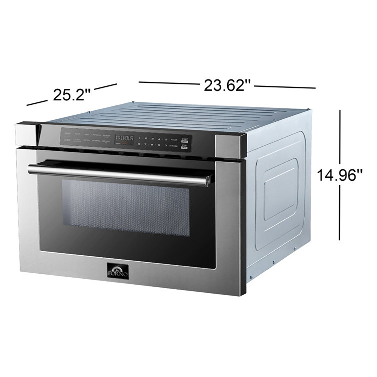 Forno 24-inch Stainless Steel Convection Microwave Drawer