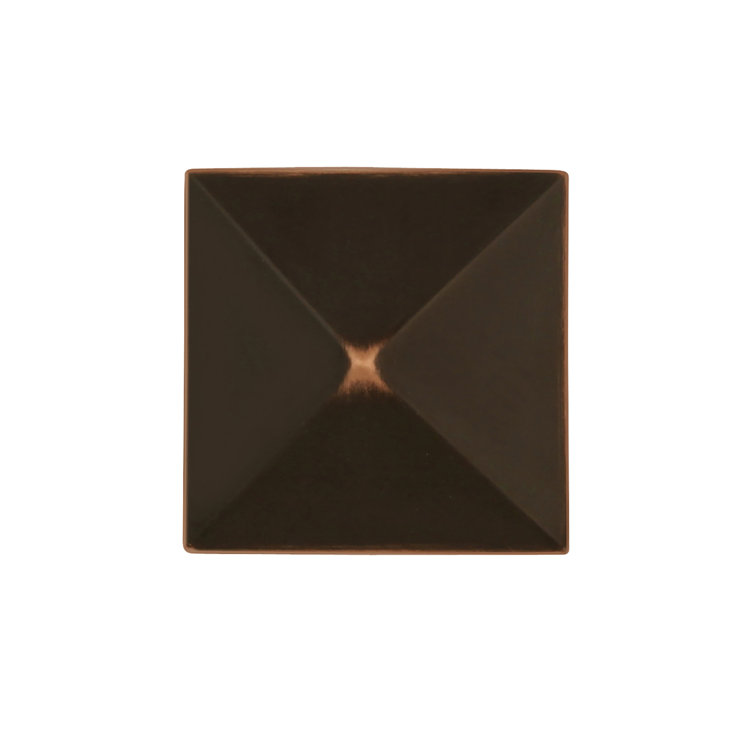 Oil-Rubbed Bronze Square Cabinet Knob with Mounting Hardware