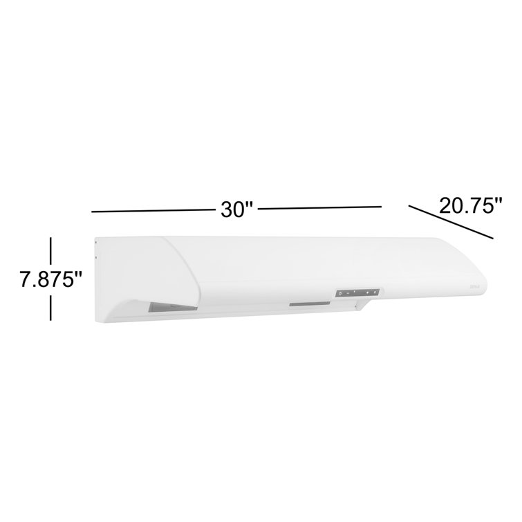 Typhoon 30" Black Stainless Steel Under Cabinet Range Hood
