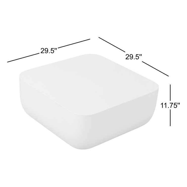 Mara Industrial Concrete Square Indoor/Outdoor Coffee Table