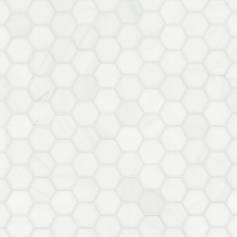 Bianco Dolomite White Marble Hexagon Mosaic Tile