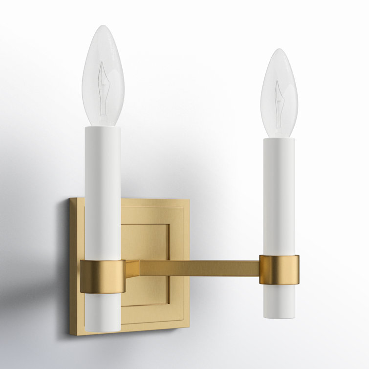 Marston 6.5'' Dimmable Brass Candle Wall Sconce