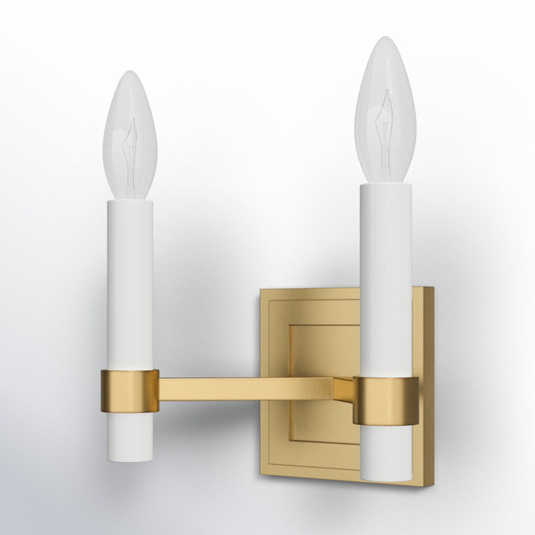 Marston 6.5'' Dimmable Brass Candle Wall Sconce