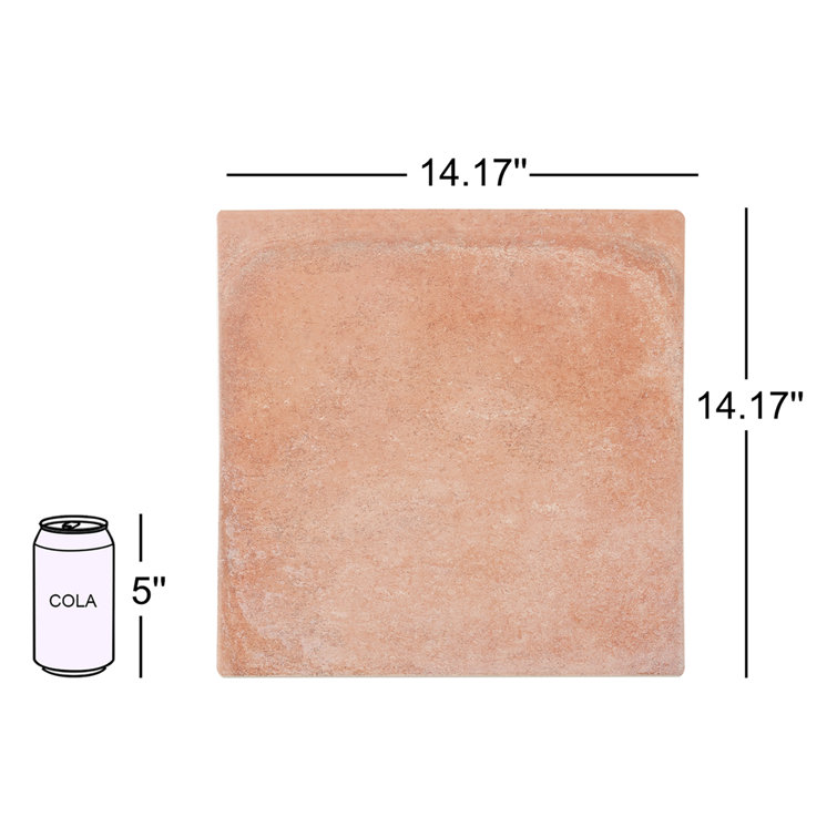 Kaleo 14.17 in. Matte Porcelain Terracotta Look Tile