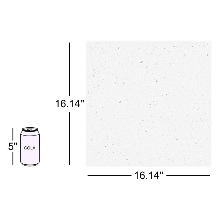Sonora Polished Terrazzo Cement Floor and Wall Tile 16.14 in.