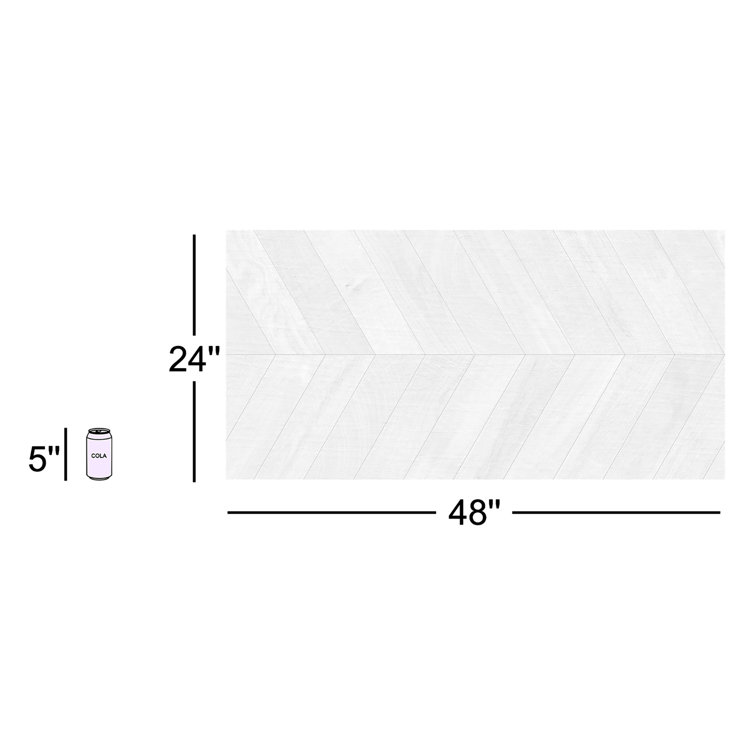Auburn Chevron Gray 24 in. x 48 in. Matte Porcelain Floor and Wall Tile